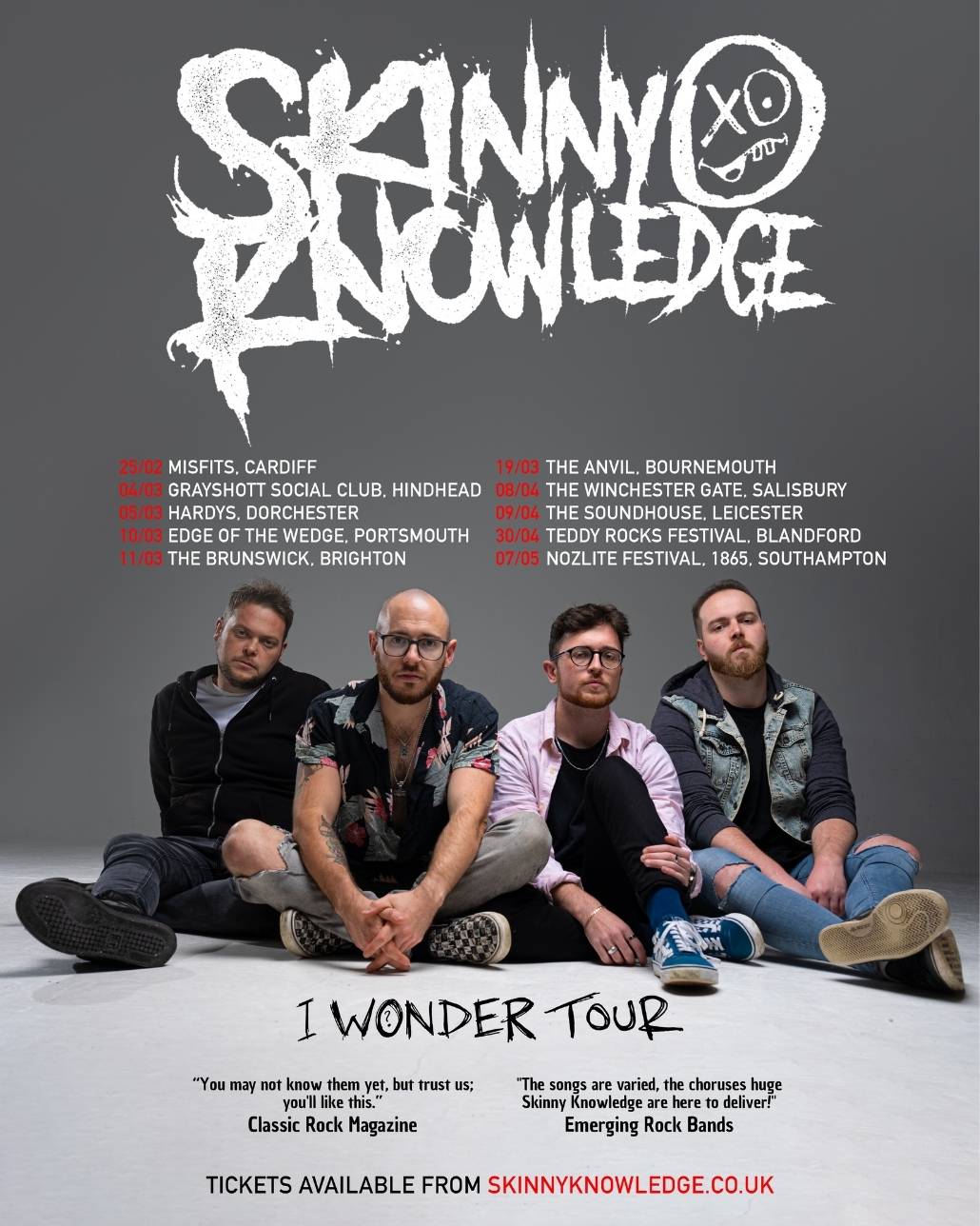 Skinny Knowledge I Wonder Tour Poster