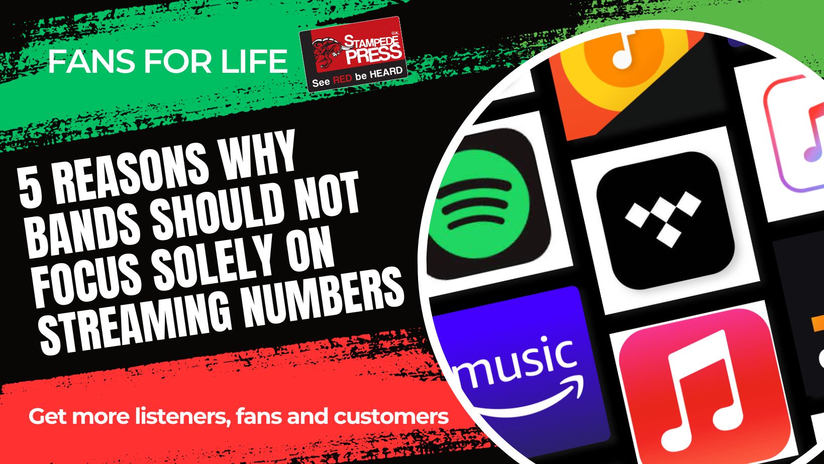 5 Reasons Why Bands Should Not Focus Solely on Streaming Numbers