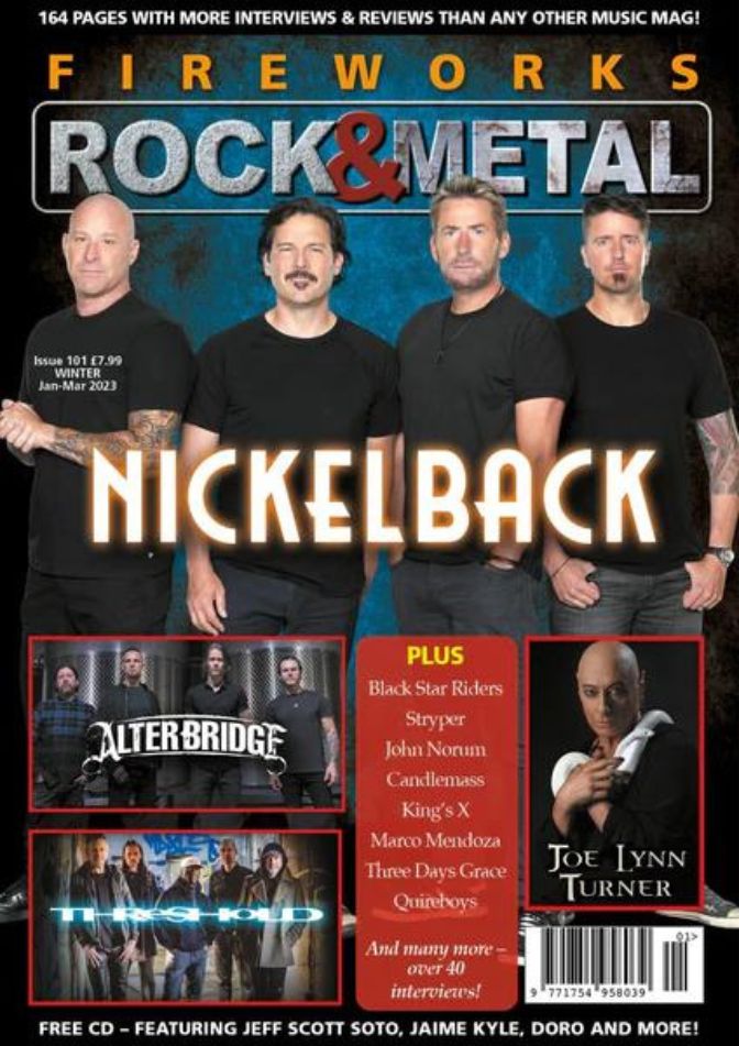 Fireworks melodic hard rock magazine featuring Nickelback