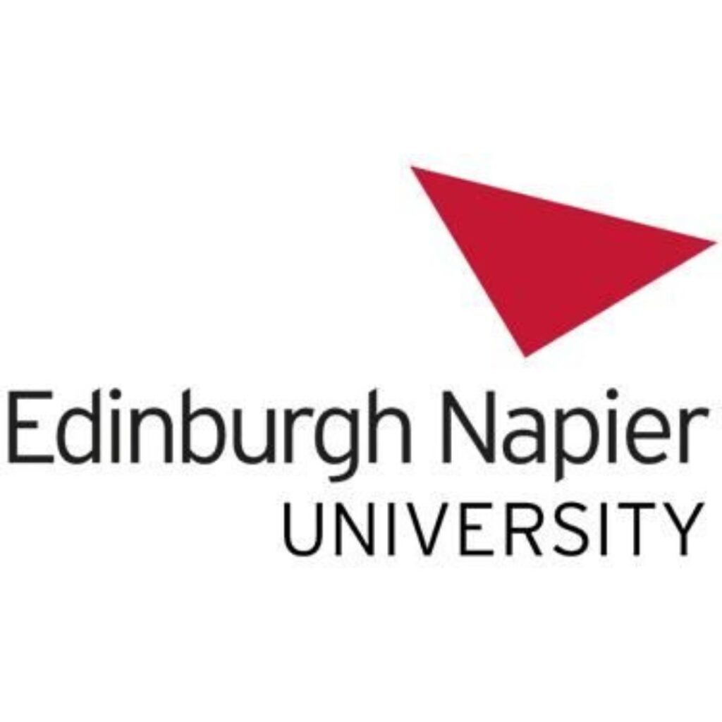 Edinburgh Napier University logo, awarding body of Rob Town’s Social Media Marketing Professional Diploma, helping independent artists grow online with confidence