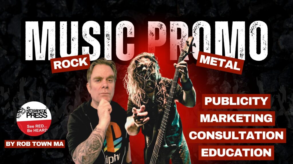 Rob Town, founder of Stampede Press, music PR and marketing specialist for rock and metal bands