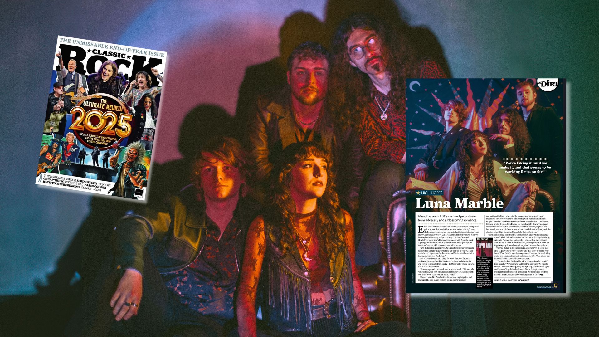 Luna Marble featured in Classic Rock Magazine High Hopes end-of-year 2025 issue