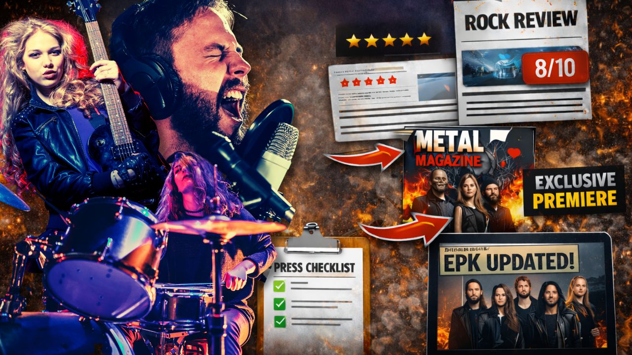 Rock metal music pr and metal music pr for bands looking to get reviews and features in magazines and webzines