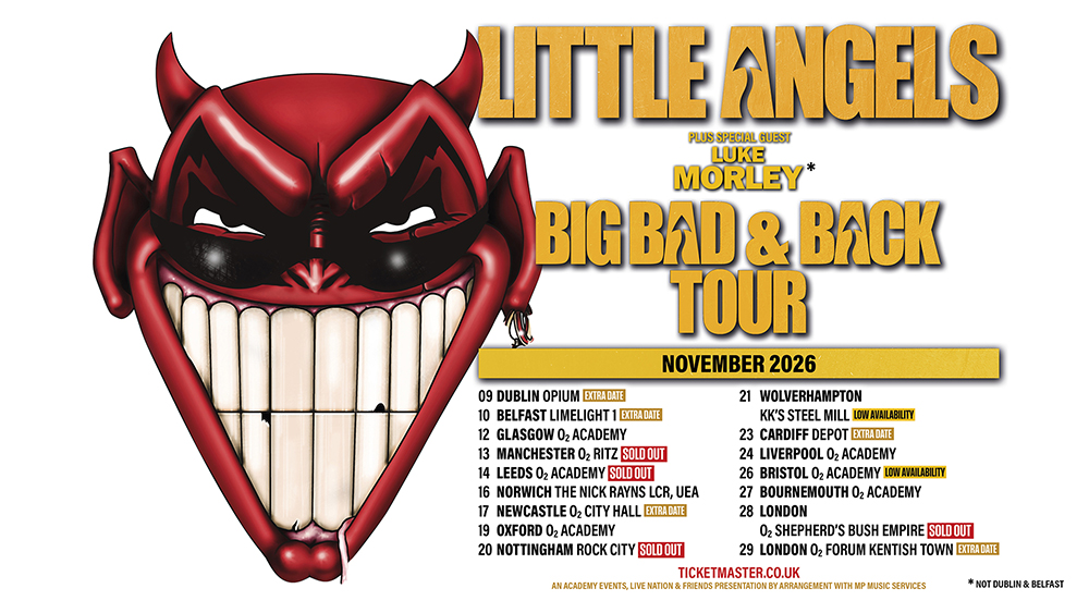 Little Angels UK tour dates summary banner for November 2026