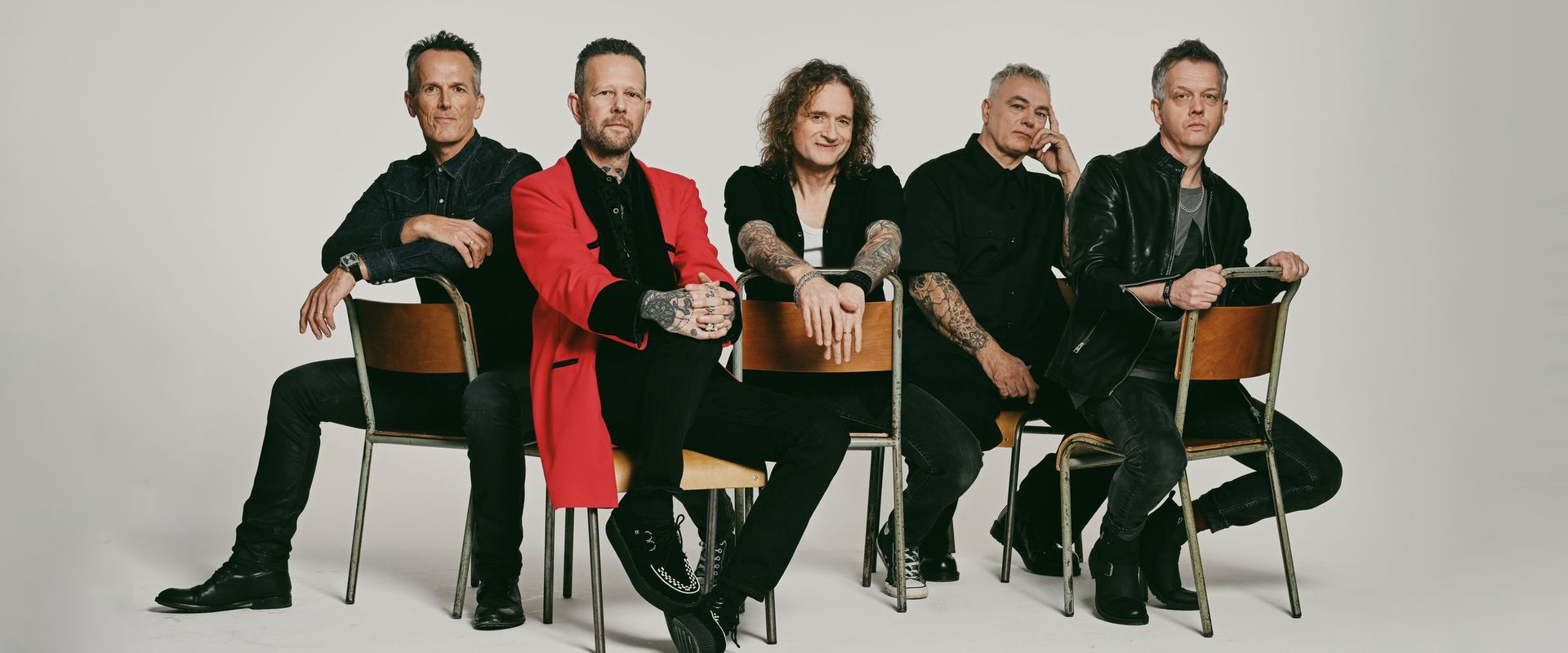 Little Angels reunited band photo announcing November 2026 UK tour with Luke Morley supporting