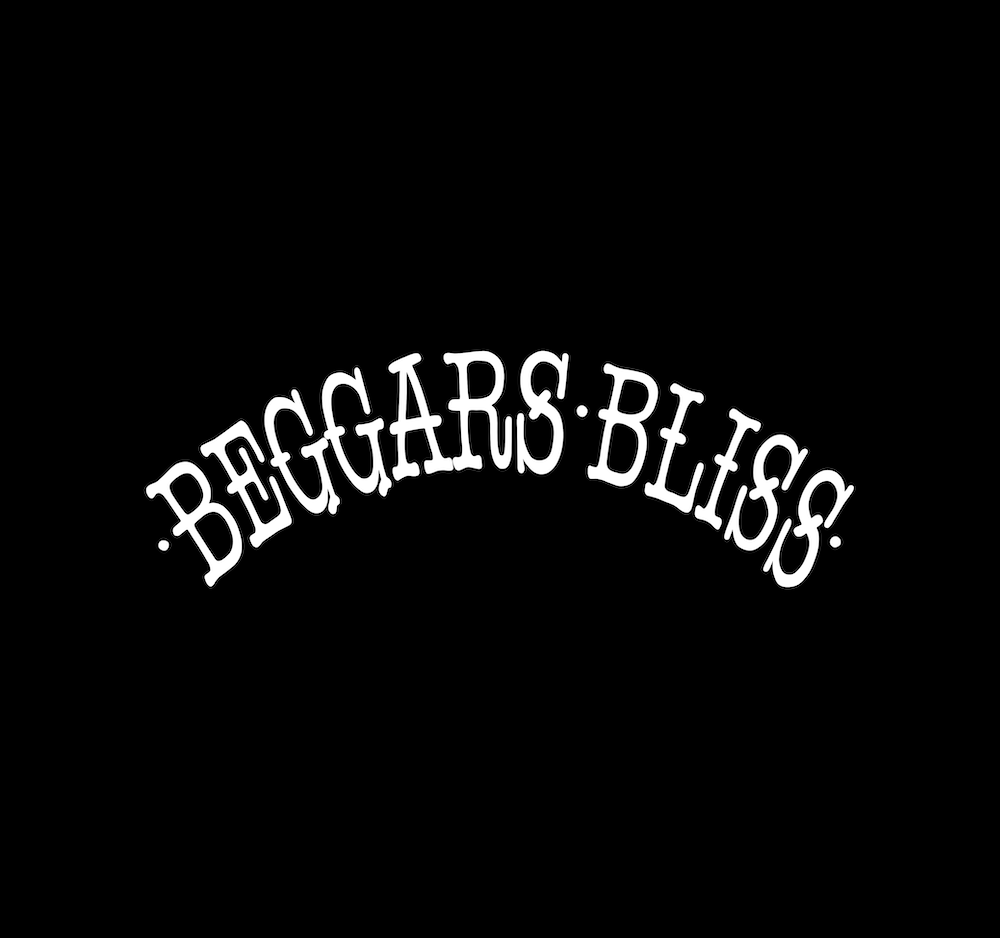 Beggars Bliss self-titled debut album cover 2026. High-authority classic rock and blues produced by Natt Webb and promoted by Stampede Press PR